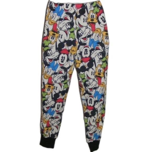 DISNEY Thermals, M, 2pc Top/Bottom, Faces all over, Multicolor - Picture 7 of 8